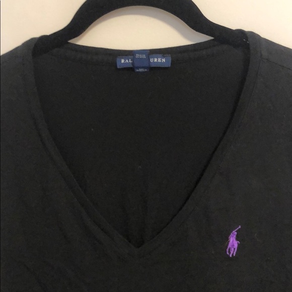 Women’s V Neck Shirt Ralph Lauren Large - Picture 2 of 4